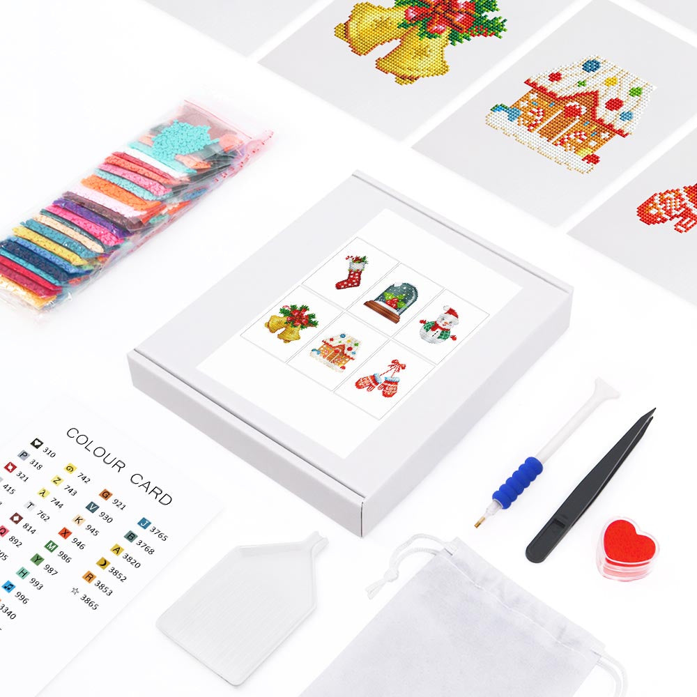 Diamond Painting - 6 Mini-Paintings | Christmas Set 2