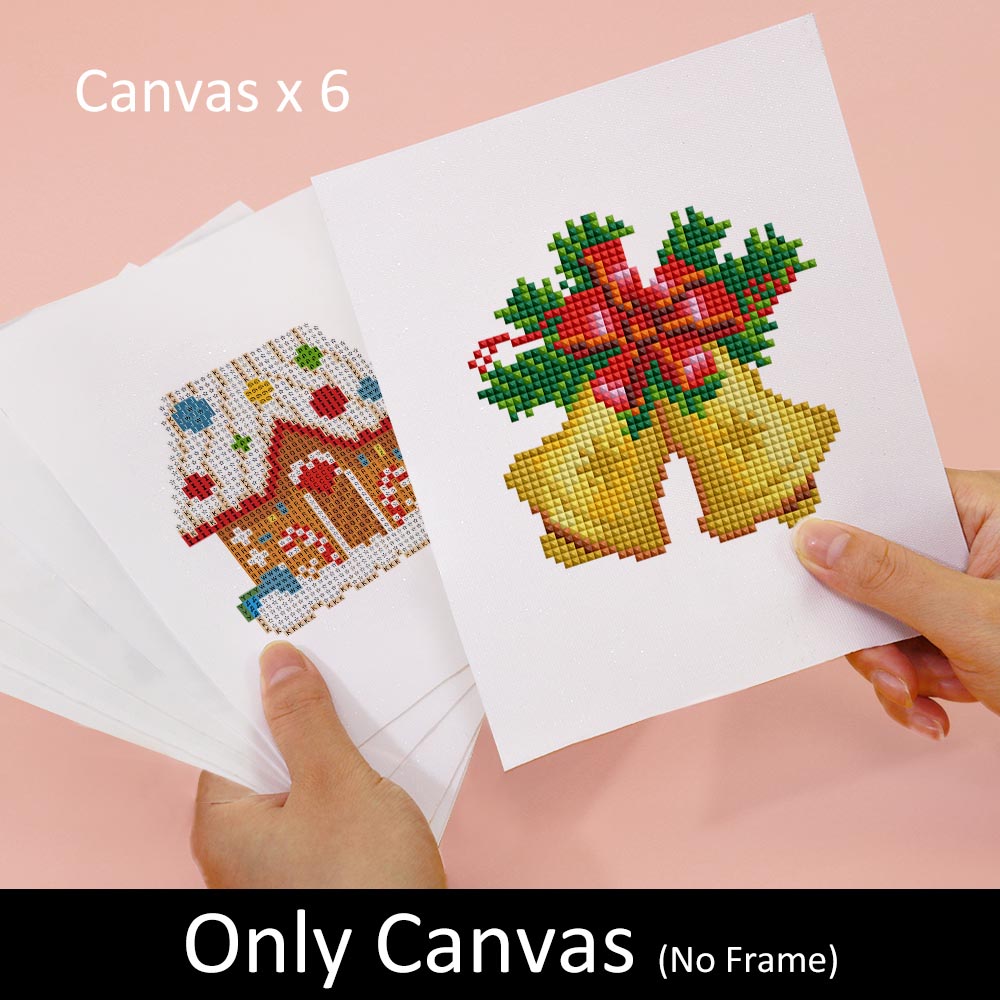 Diamond Painting - 6 Mini-Paintings | Christmas Set 2