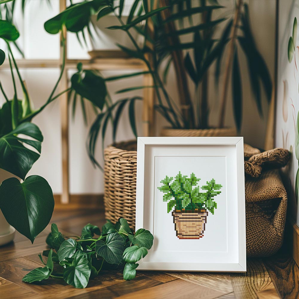 Diamond Painting - 12 Mini-Paintings | Mini Plant Magic