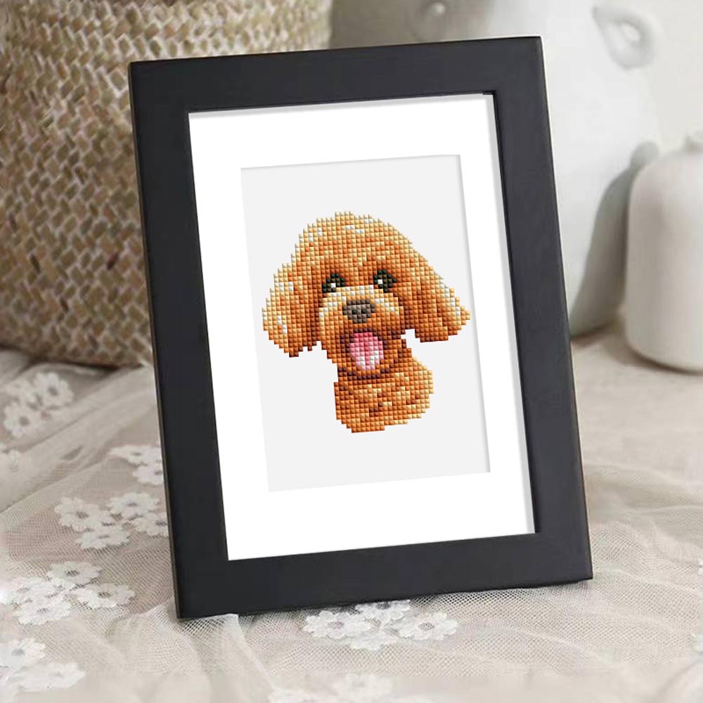 Diamond Painting - 12 Mini-Paintings | Dog Set