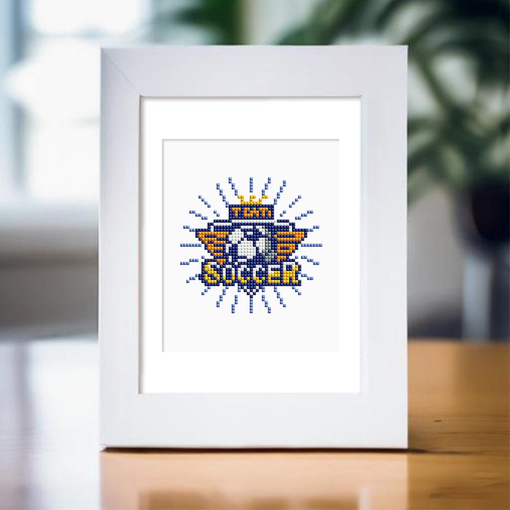 Diamond Painting - 12 Mini-Paintings | Soccer Set