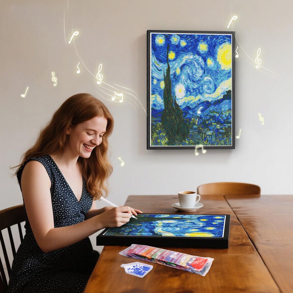 Diamond Painting Bluetooth Speaker – Create Sparkling Art That Plays Music