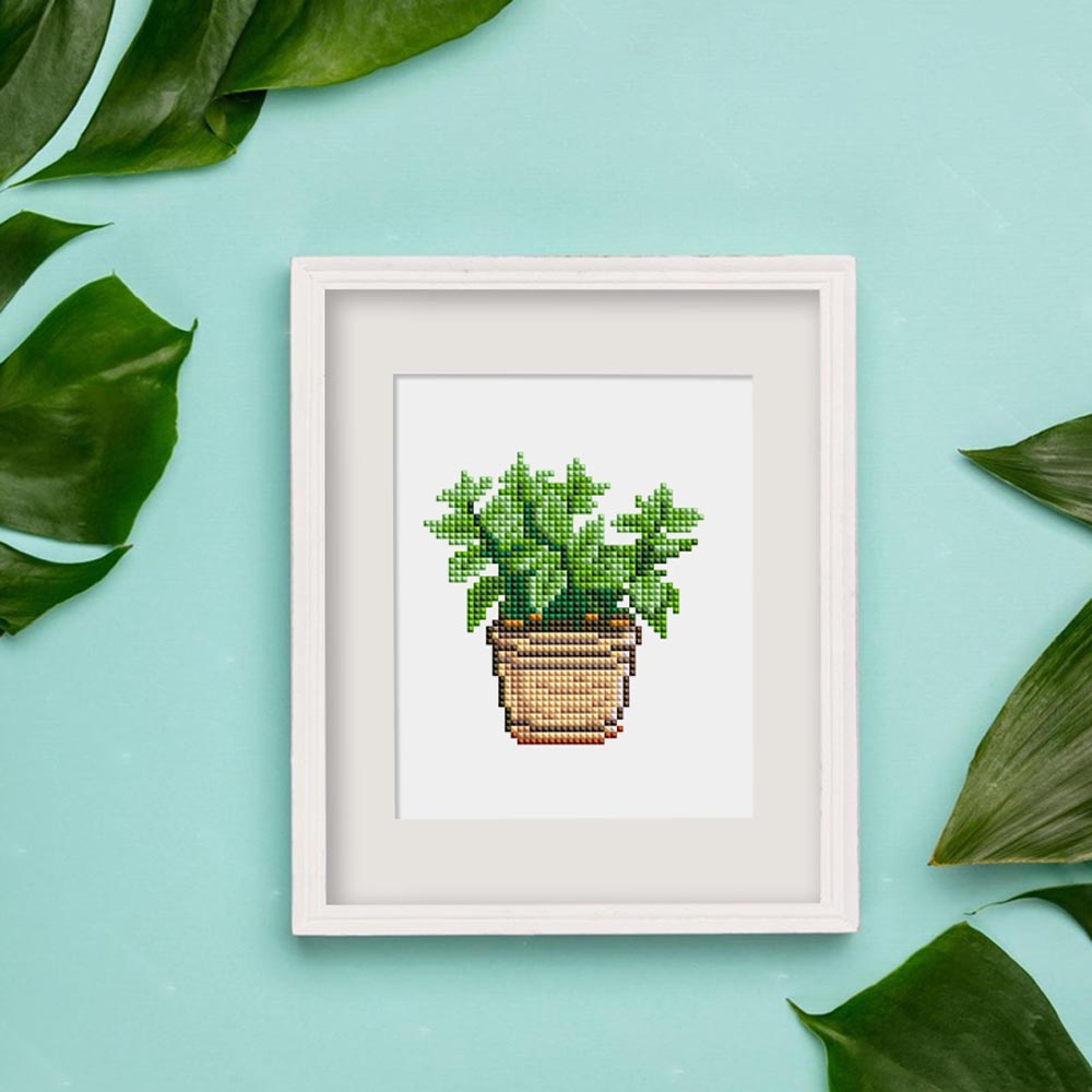 Diamond Painting - 12 Mini-Paintings | Mini Plant Magic