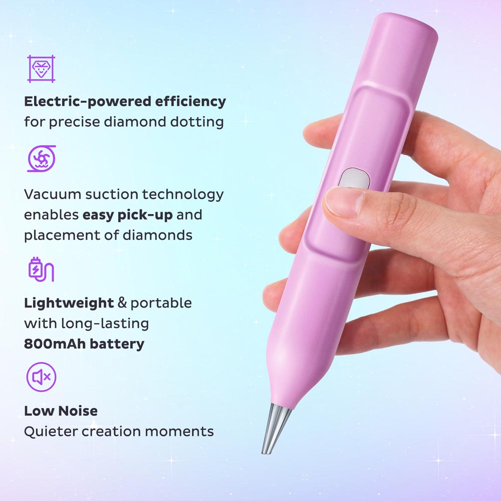 Electric Diamond Painting Pen – Vacuum Suction & Rechargeable