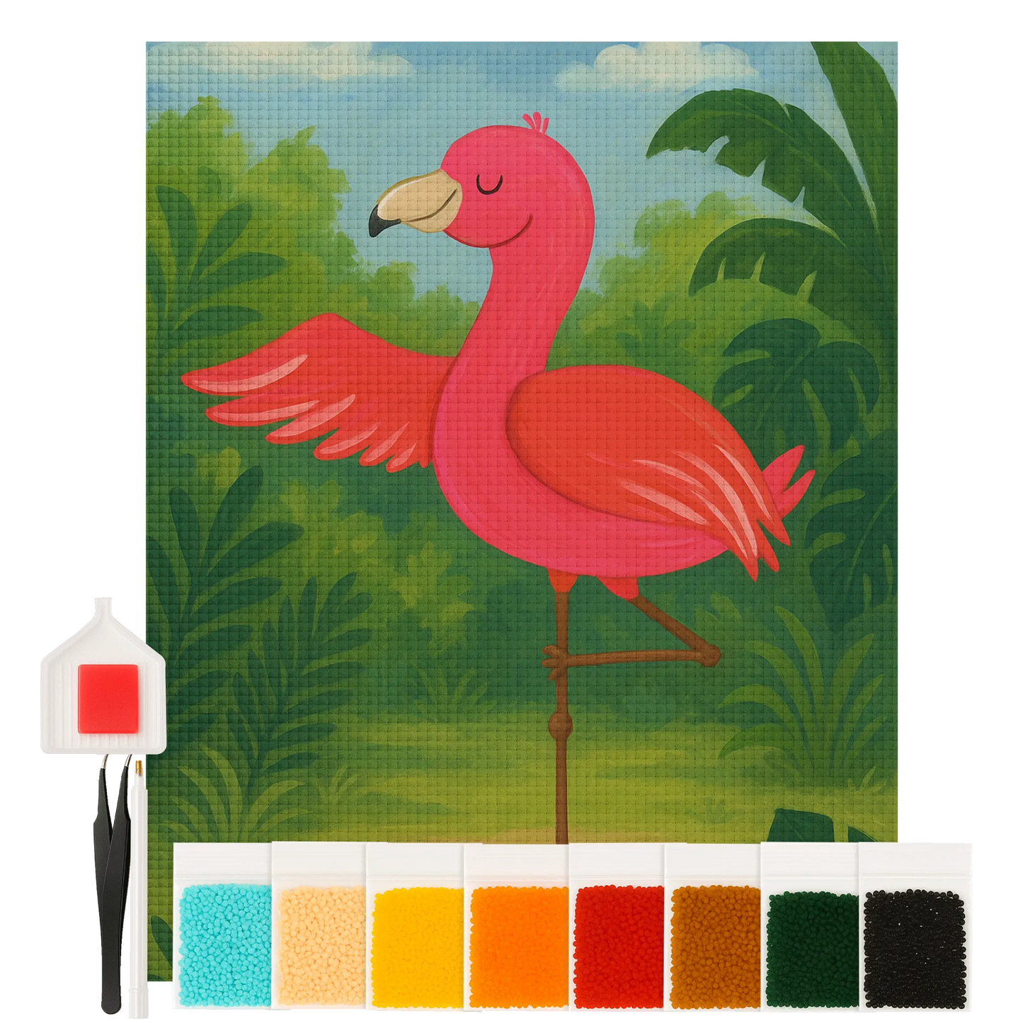 Diamond Painting - Flamingo Yoga by Mr. & Mrs. Panda