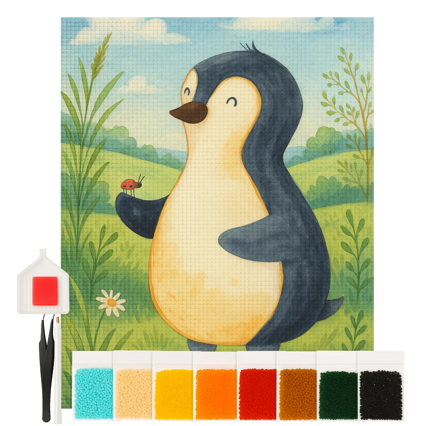 Diamond Painting - Penguin Ladybird by Mr. & Mrs. Panda