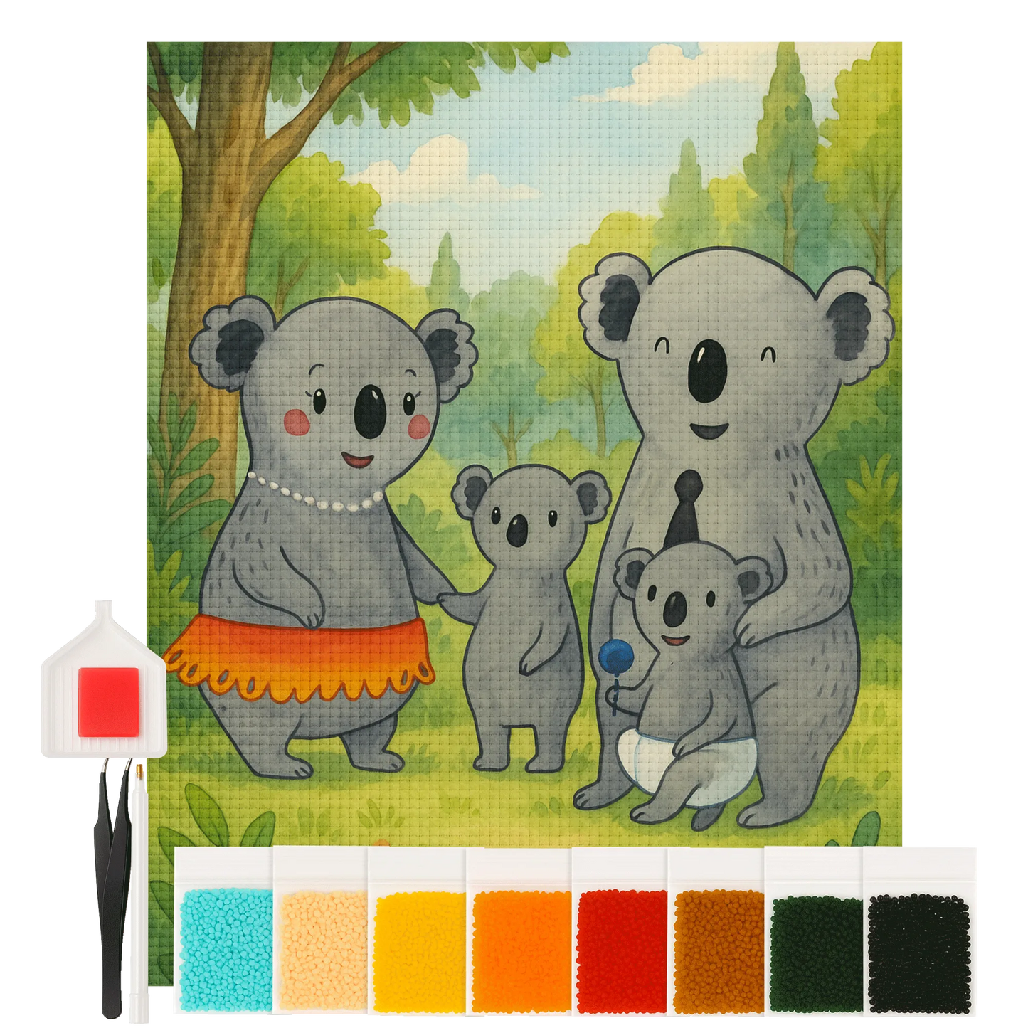 Diamond Painting - Koala Family by Mr. & Mrs. Panda