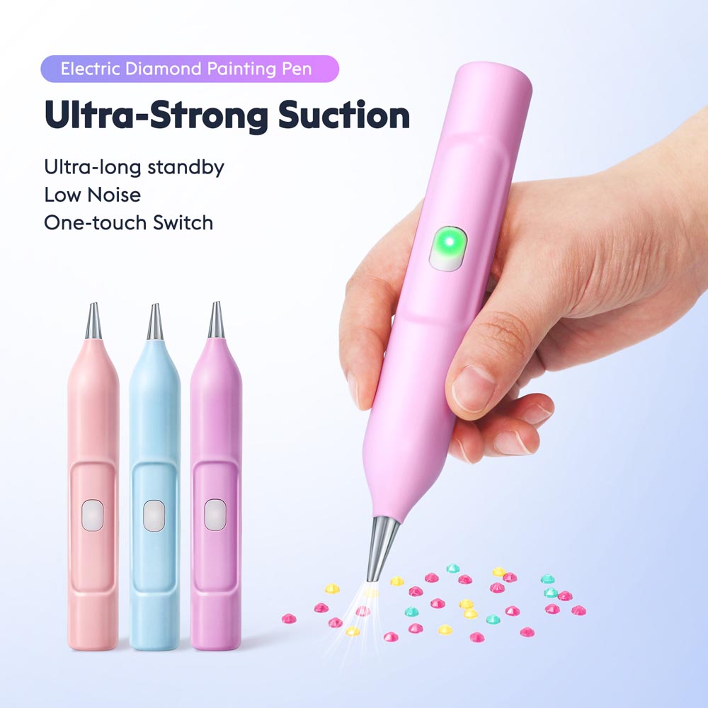 Electric Diamond Painting Pen – Vacuum Suction & Rechargeable