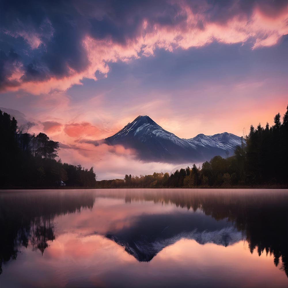Diamond Painting - Silent Majesty β The Sleeping Volcano