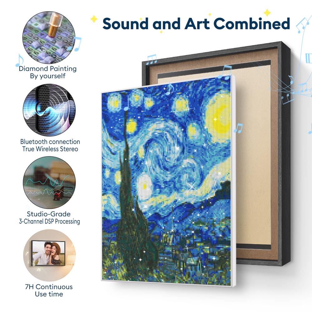 Diamond Painting Bluetooth Speaker – Create Sparkling Art That Plays Music