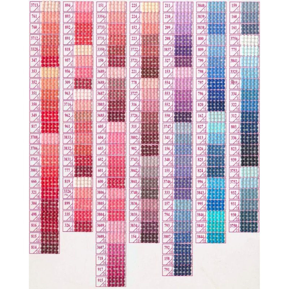 Diamond Painting - Loose Drills (Approx. 200 Pieces, Custom Color ID)
