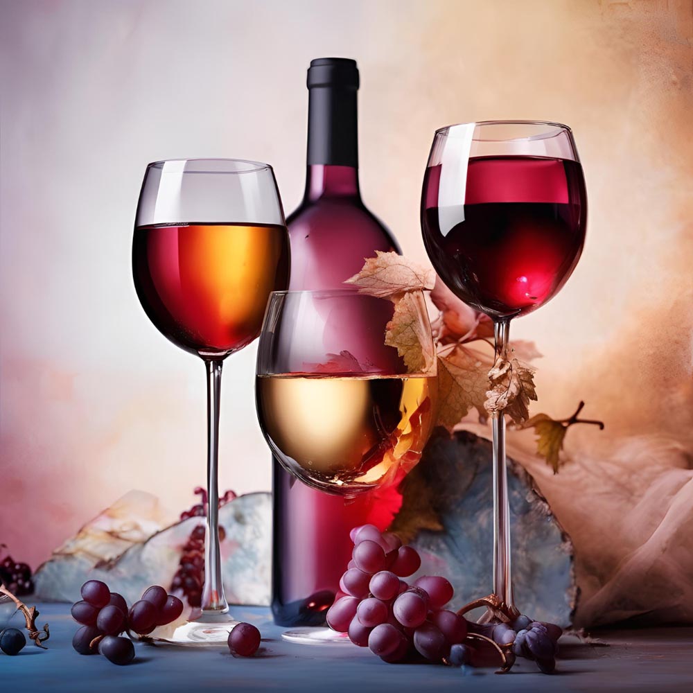 Diamond Painting - Harvest Elegance β Autumn Wine Still Life