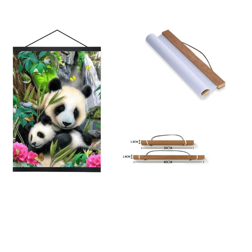 Magnetic Frame for Diamond Paintings – Wooden Poster Hanger
