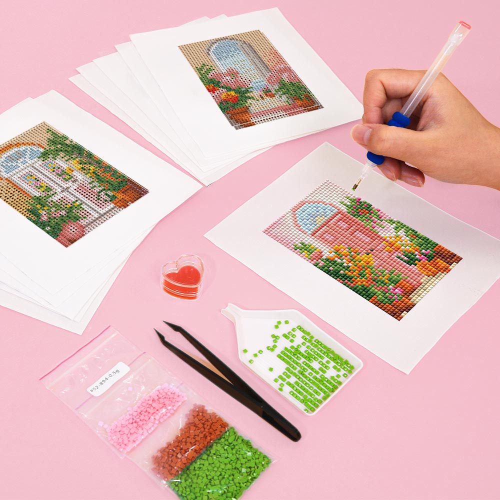 Diamond Painting - 12 Mini-Paintings | Beautiful Doors