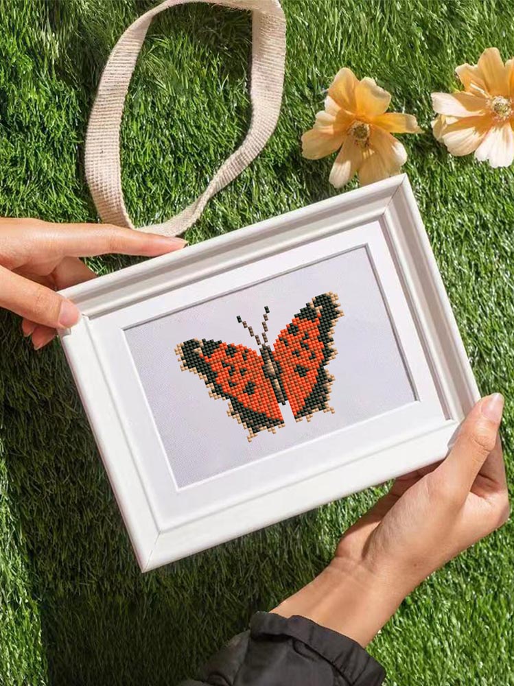 Diamond Painting - 12 Mini-Paintings | Colorful Butterflies