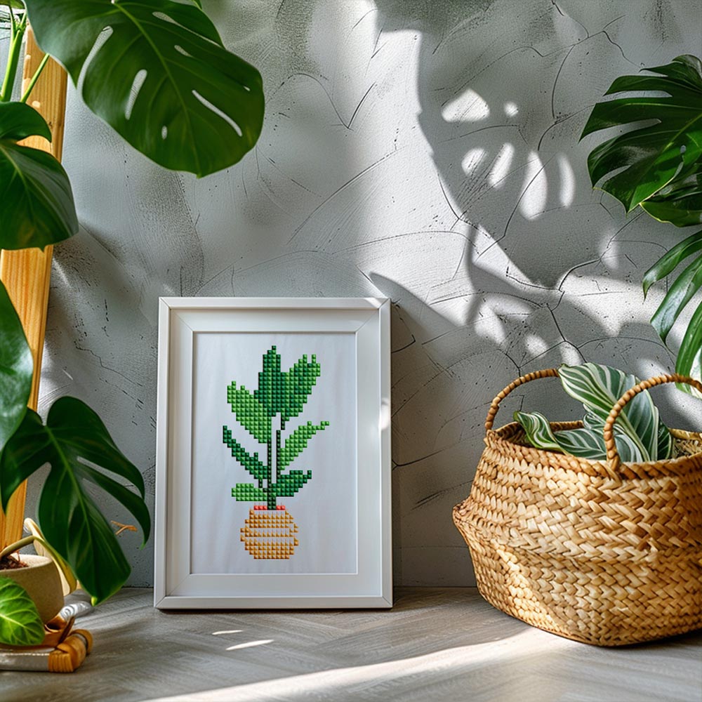 Diamond Painting - 12 Mini-Paintings | Mini Plant Magic