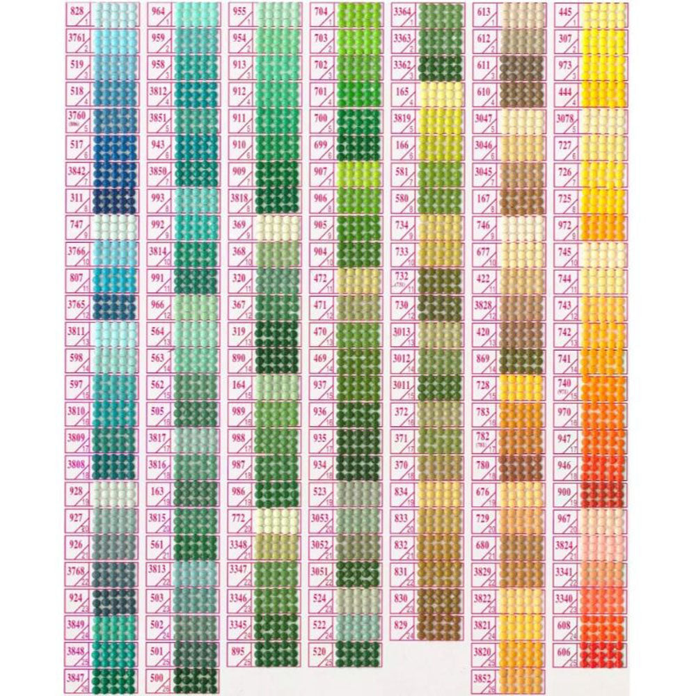 Diamond Painting - Loose Drills (Approx. 200 Pieces, Custom Color ID)