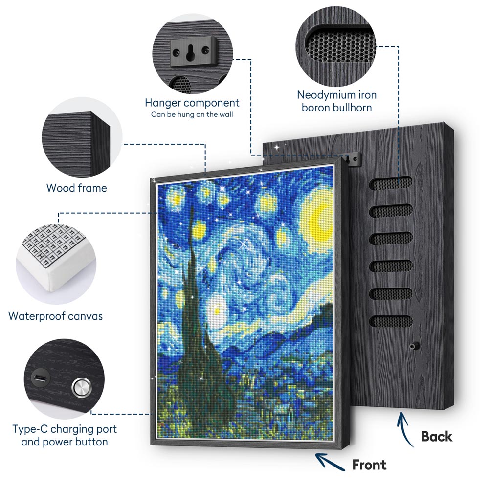 Diamond Painting Bluetooth Speaker – Create Sparkling Art That Plays Music
