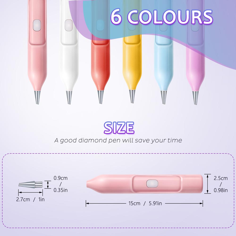 Electric Diamond Painting Pen – Vacuum Suction & Rechargeable