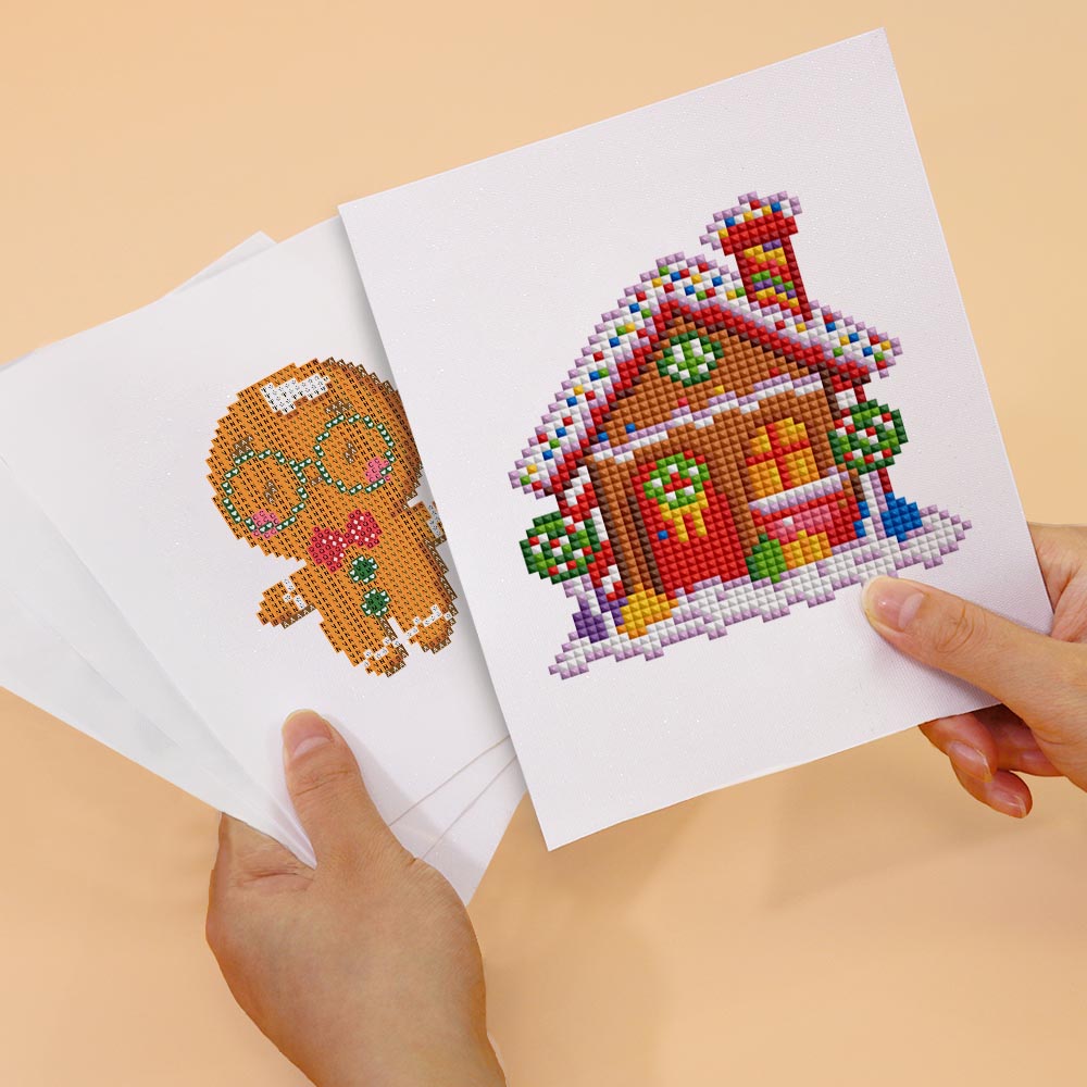 Diamond Painting - 2 Mini-Paintings | Gingerbread Dreams