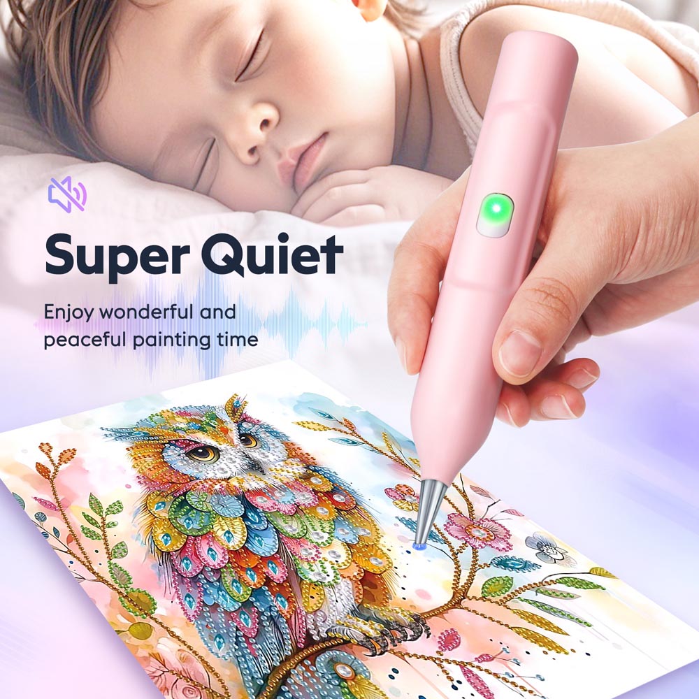 Electric Diamond Painting Pen – Vacuum Suction & Rechargeable