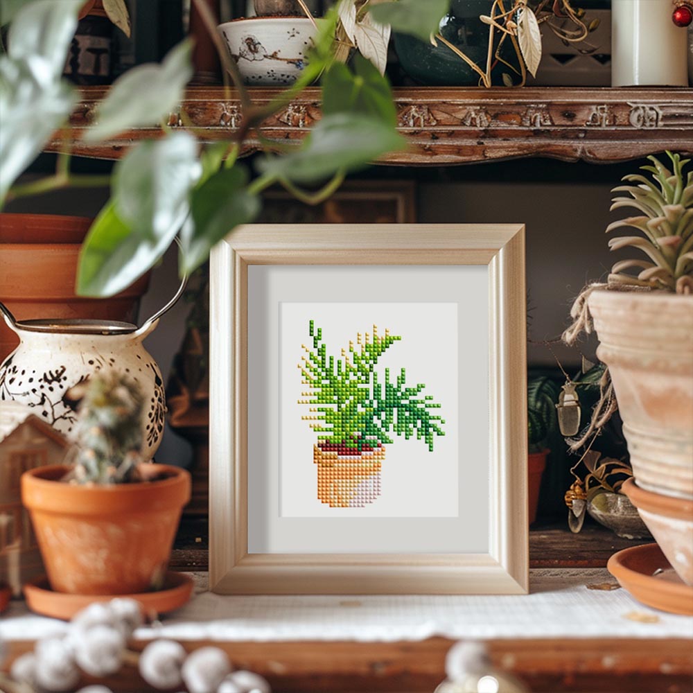 Diamond Painting - 12 Mini-Paintings | Mini Plant Magic