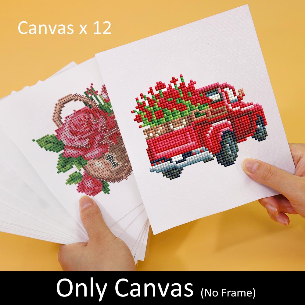Diamond Painting - 12 Mini-Paintings | Romantic Moments In Miniature
