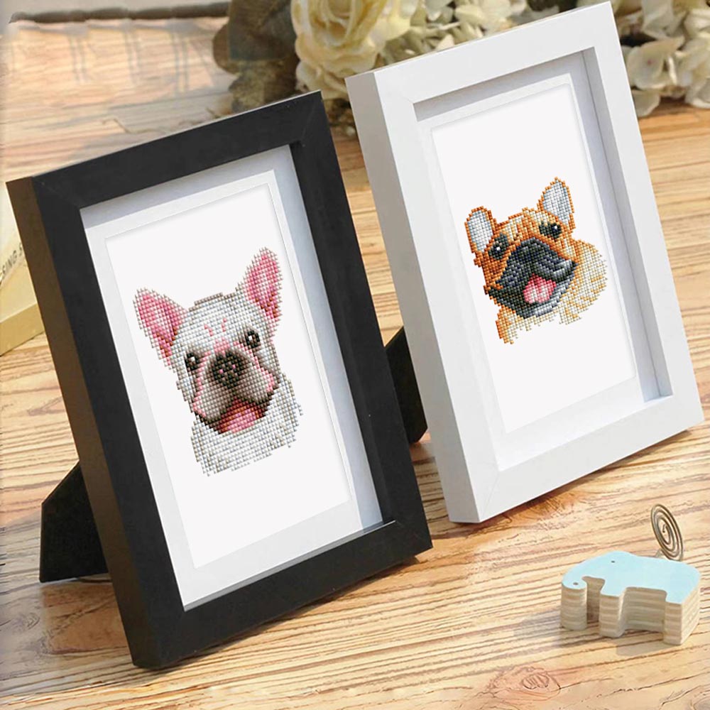 Diamond Painting - 12 Mini-Paintings | Dog Set