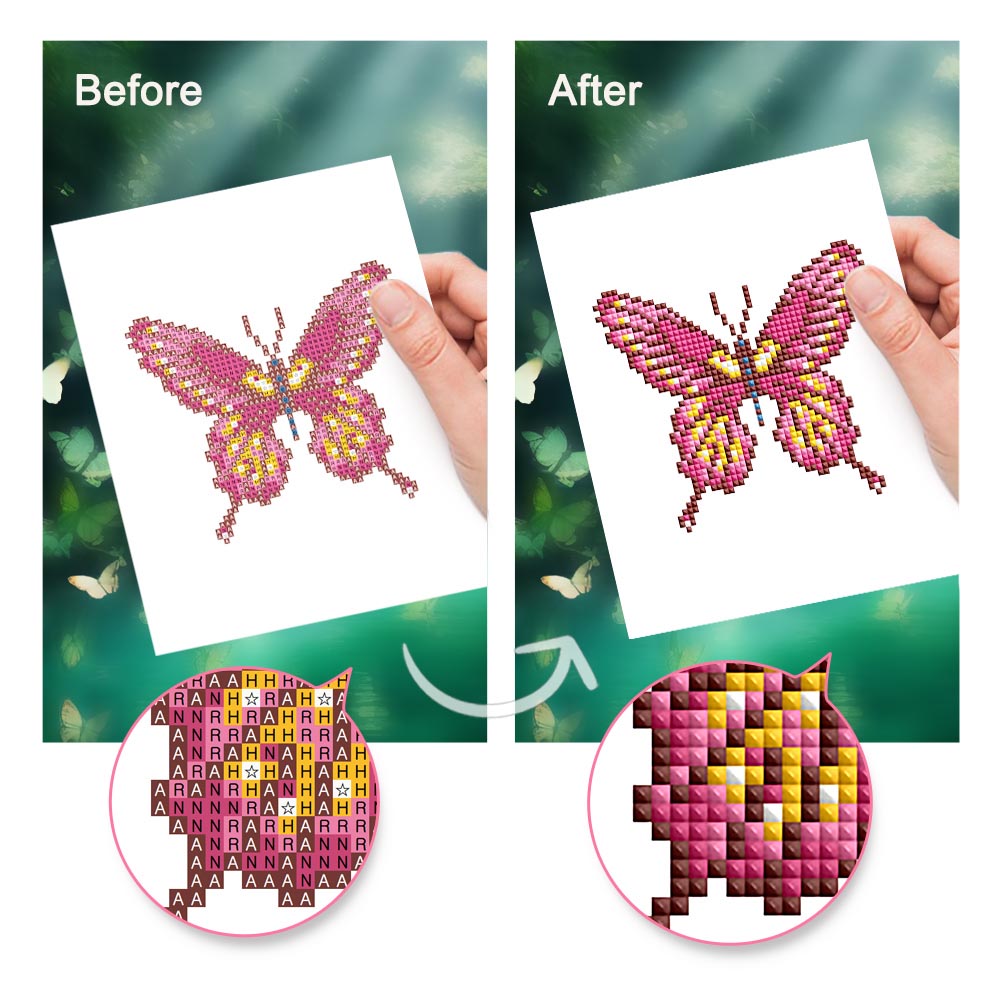 Diamond Painting - 4 Mini-Paintings | Butterflys
