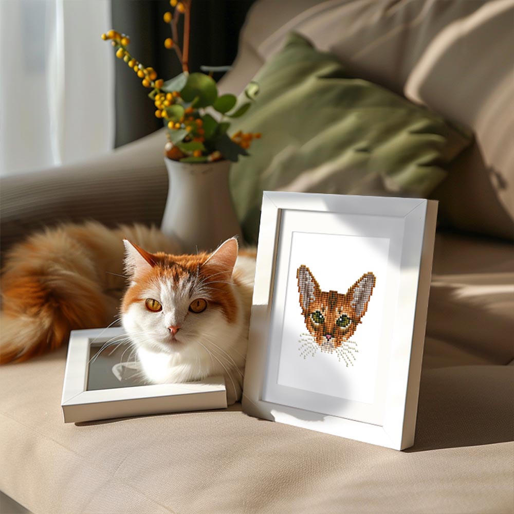 Diamond Painting - 4 Mini-Paintings | Cats
