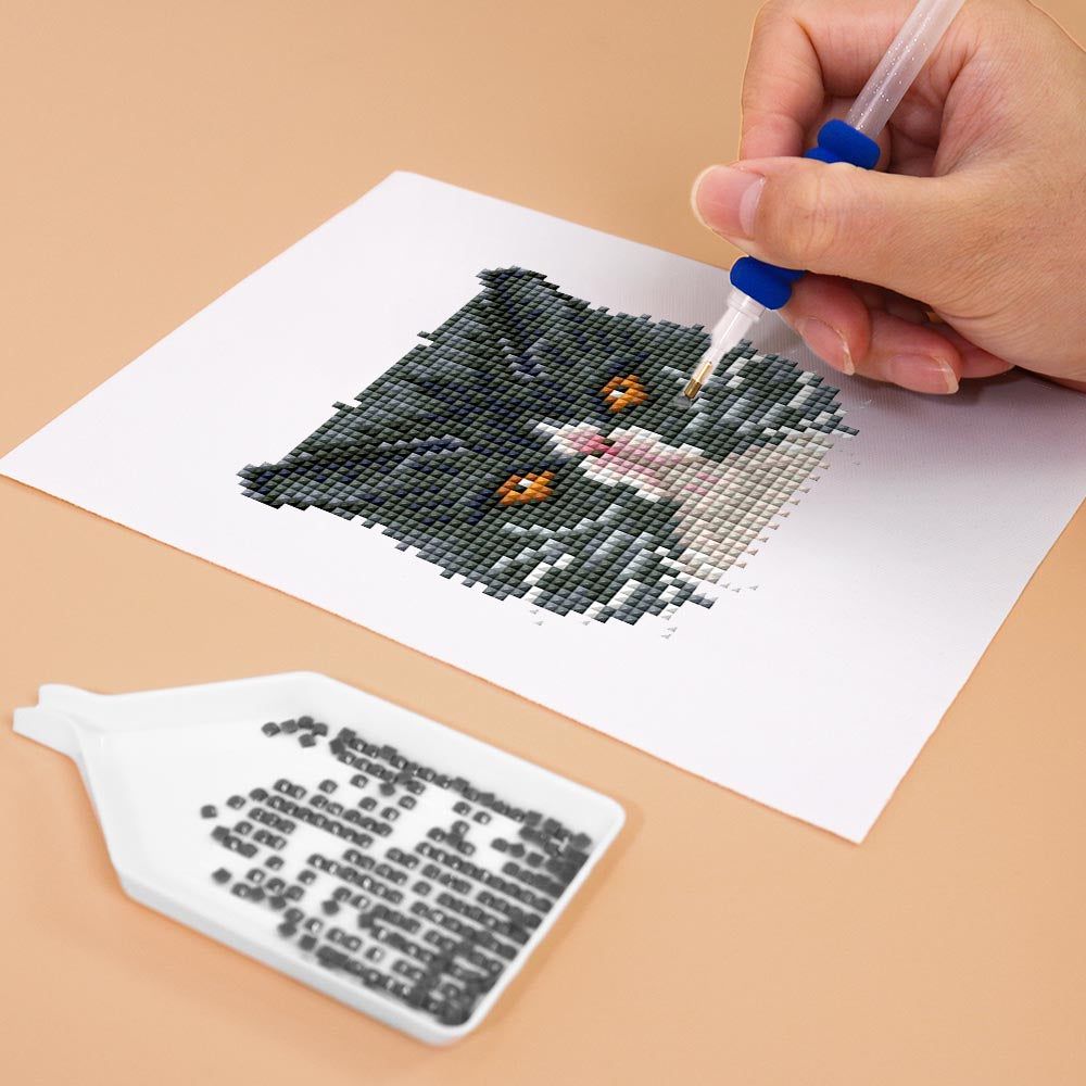 Diamond Painting - 4 Mini-Paintings | Cats