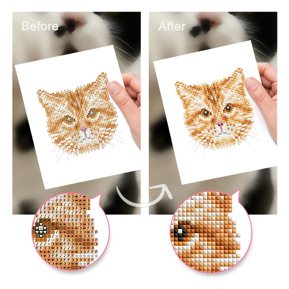 Diamond Painting - 4 Mini-Paintings | Cats