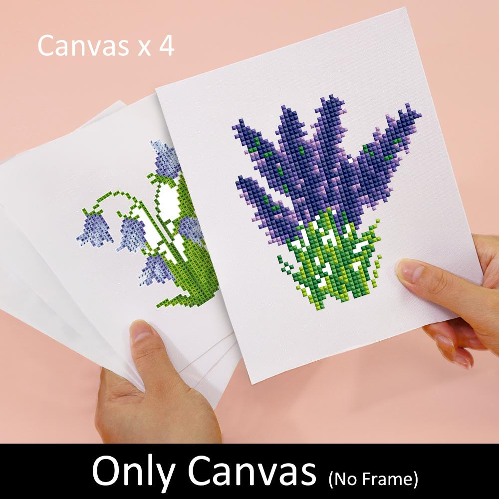 Diamond Painting - 4 Mini-Paintings | Flowergram