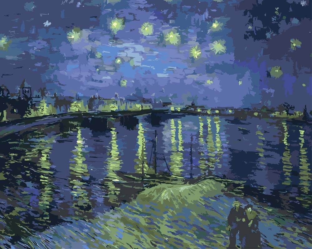 Diamond Painting - Starry Night Over the Rhône | Vincent van Gogh