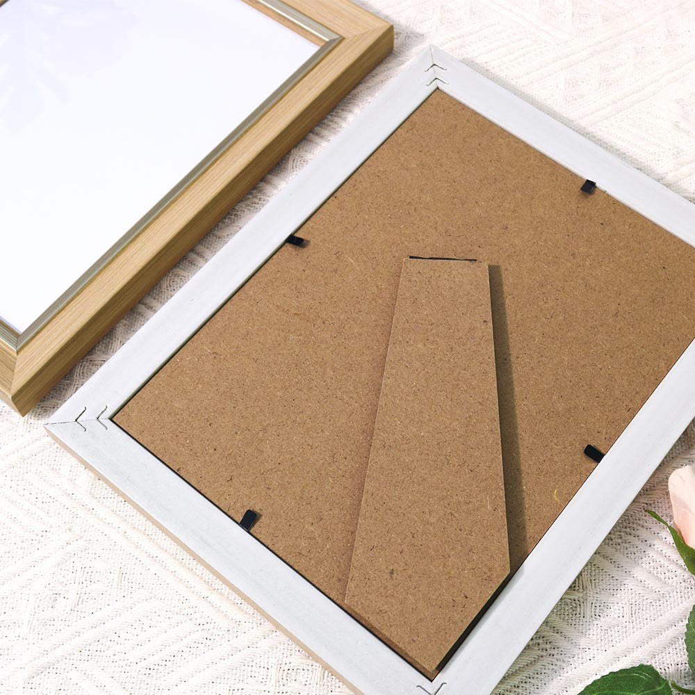 Mini Diamond Painting Frame – 6" or 8" | Black, White & Wood Finish | With Mat & Stand
