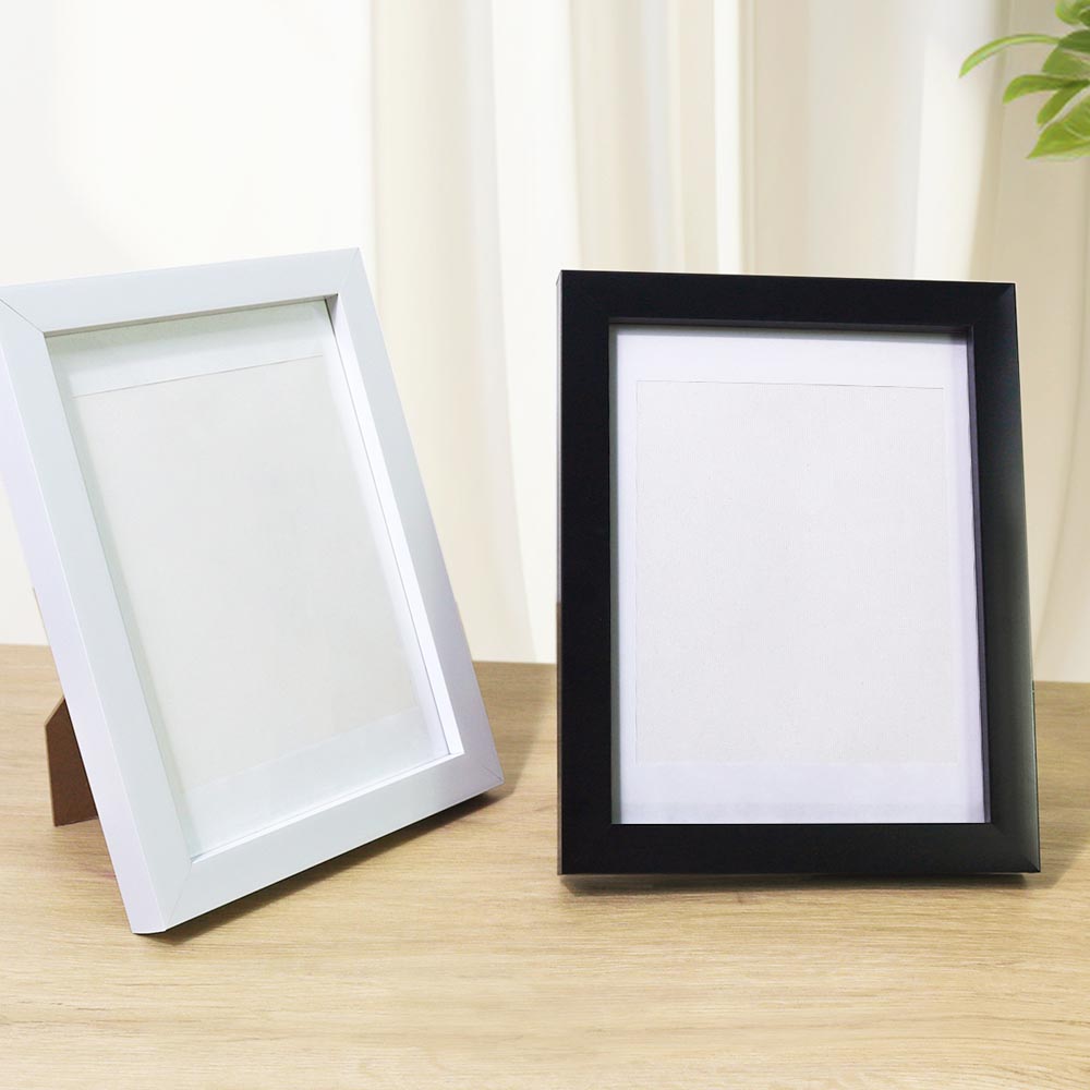 Mini Diamond Painting Frame – 6" or 8" | Black, White & Wood Finish | With Mat & Stand