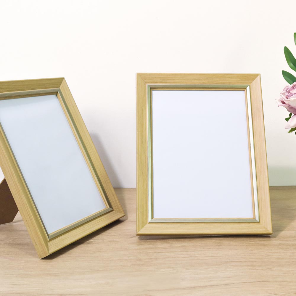 Mini Diamond Painting Frame – 6" or 8" | Black, White & Wood Finish | With Mat & Stand
