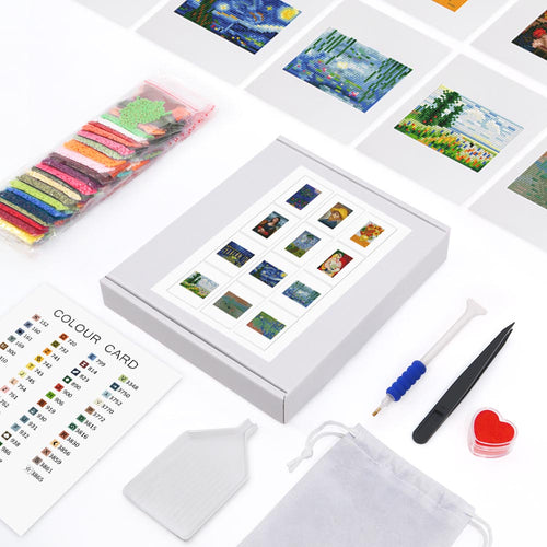 12 Mini-Paintings – Famous Artists Bundle diamond painting kit – image 2