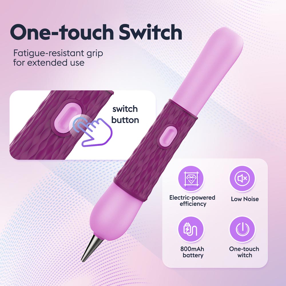 Electric Diamond Painting Pen – SilentPro™ – Ultra-Quiet, Rechargeable, and Adhesive-Free