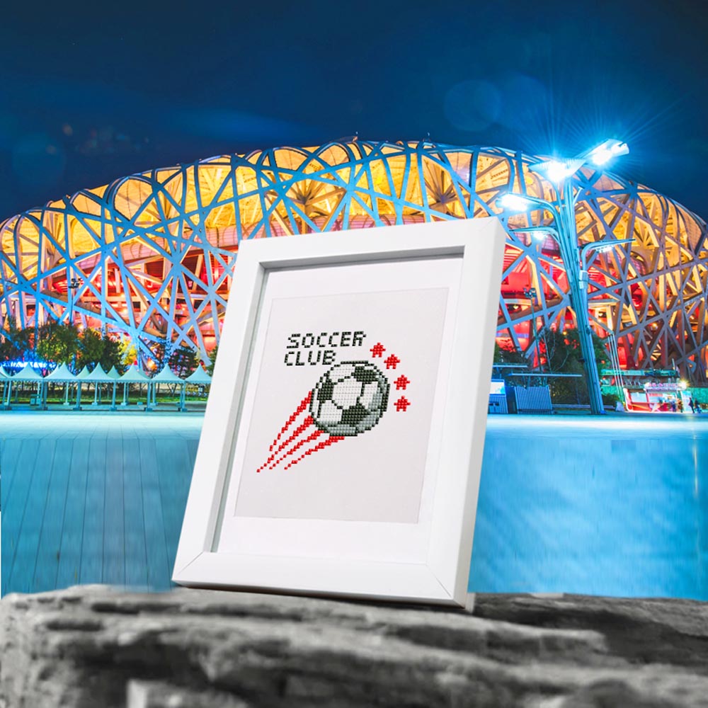Diamond Painting - 12 Mini-Paintings | Soccer Set