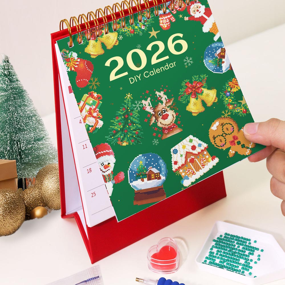 
Festive Christmas Calendar 2026 diamond painting kit – image 12