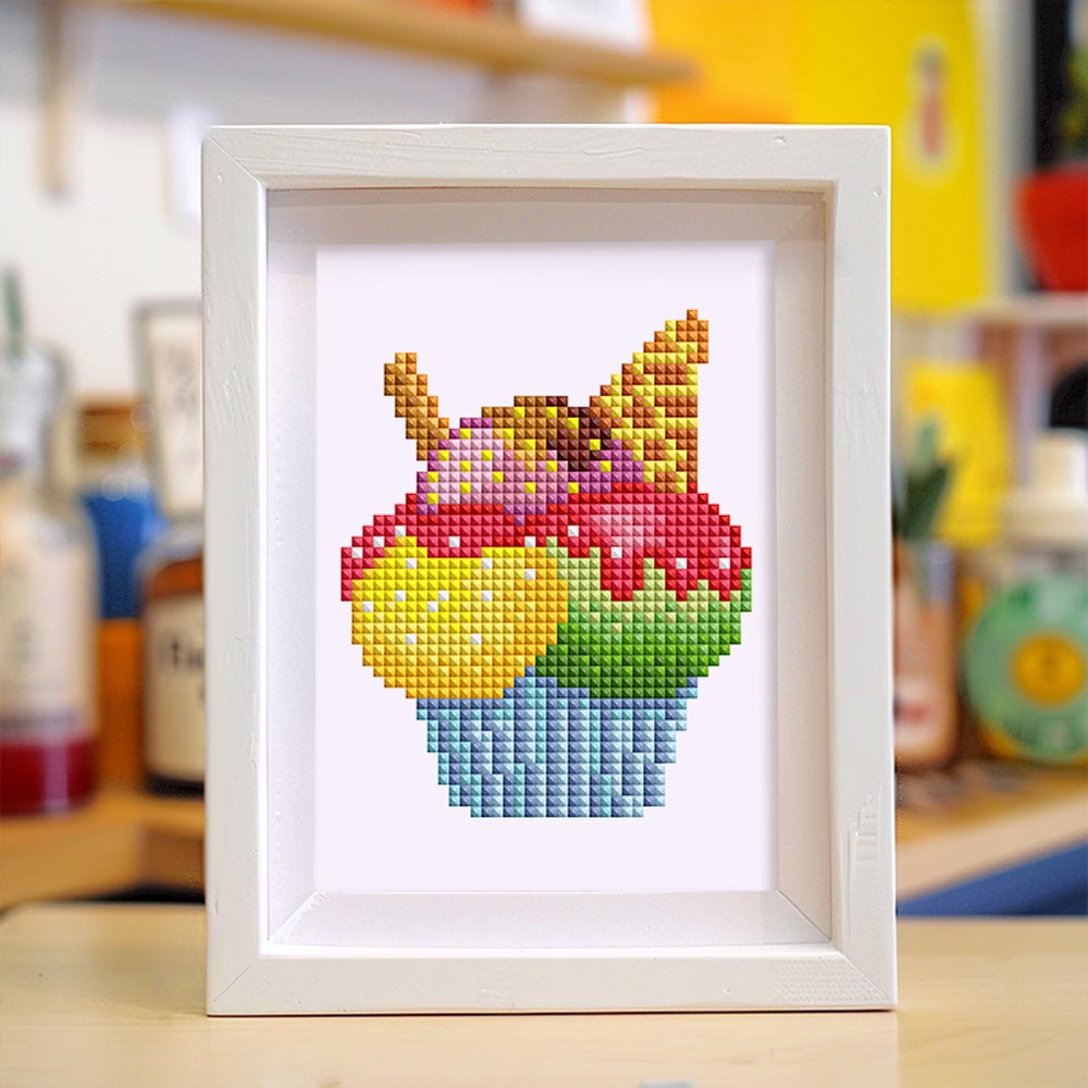 Diamond Painting - 12 Mini-Paintings | Bakery Set
