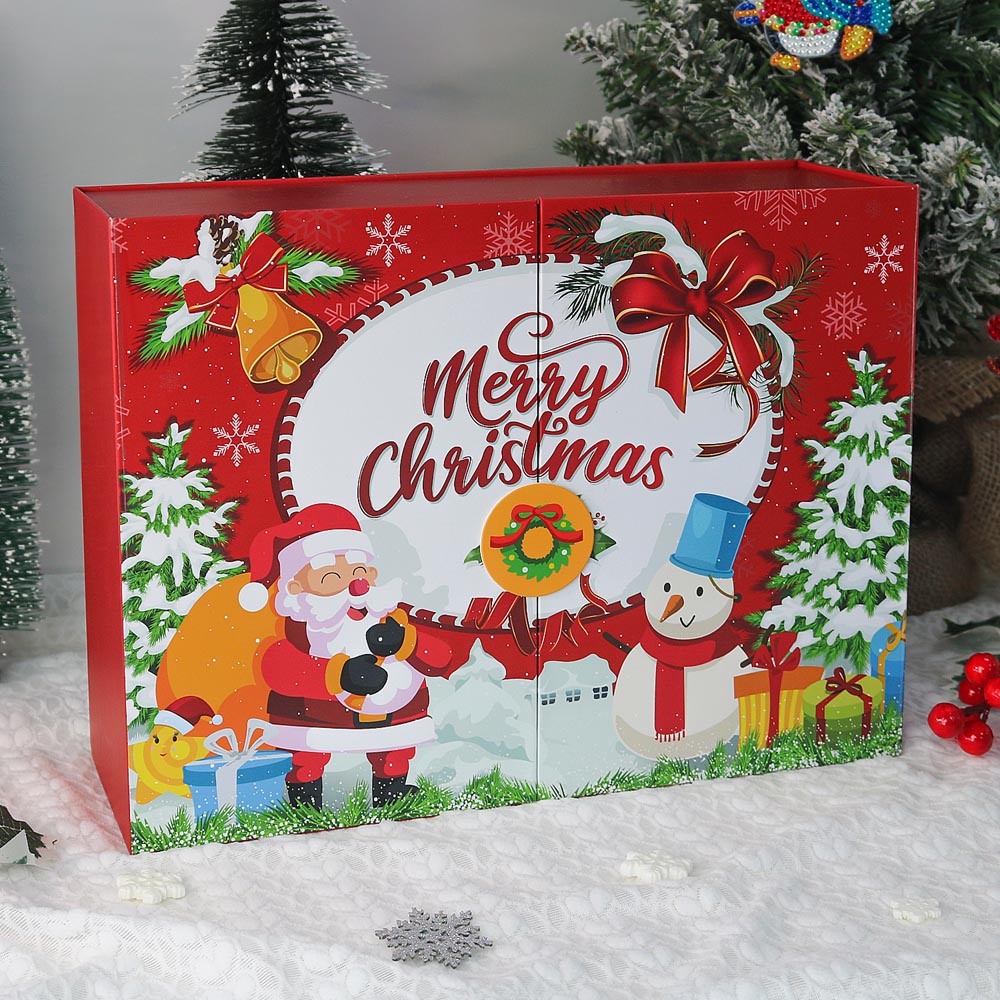Diamond Painting – Advent Calendar – Classic Merry Christmas Edition (12 Doors)
