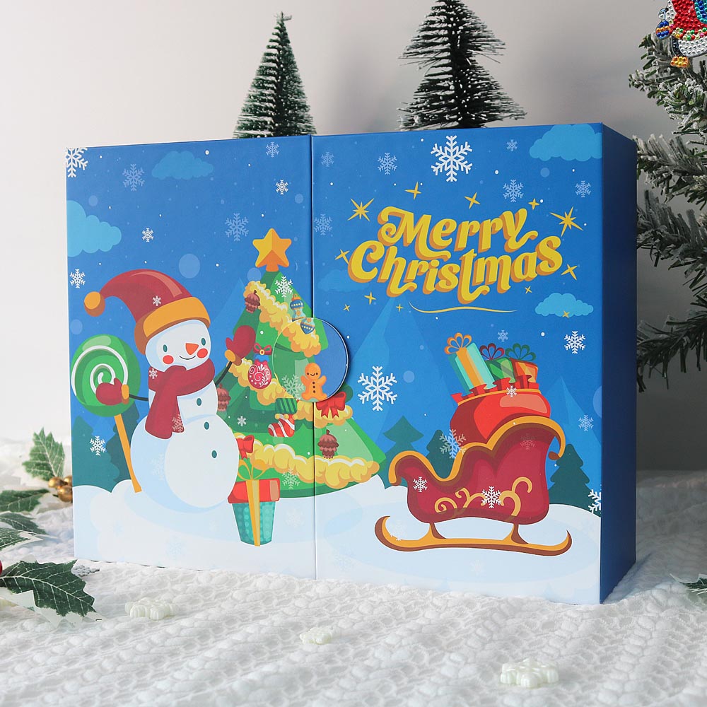 Diamond Painting – Advent Calendar – Merry Christmas Snowman Edition (12 Doors)