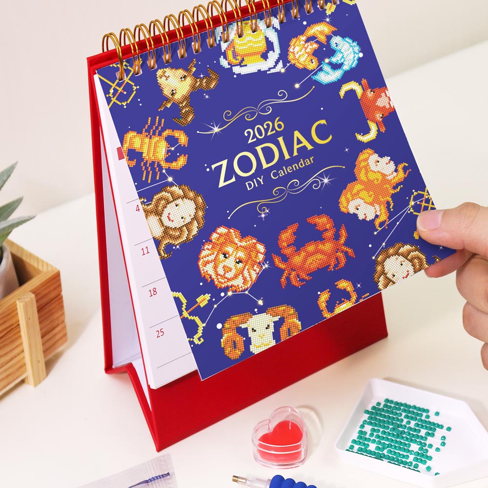 Diamond Painting – Zodiac Calendar 2026