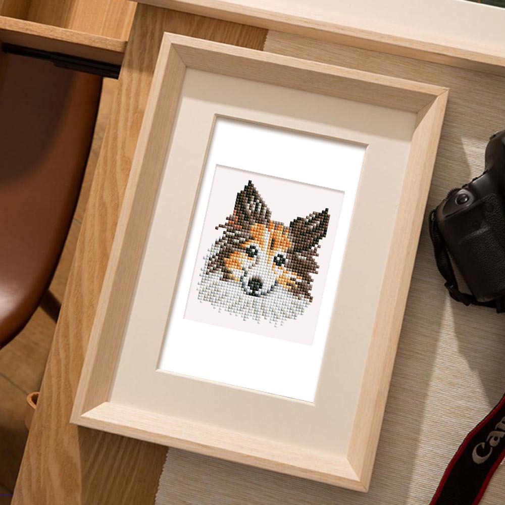 Diamond Painting - 12 Mini-Paintings | Dog Set
