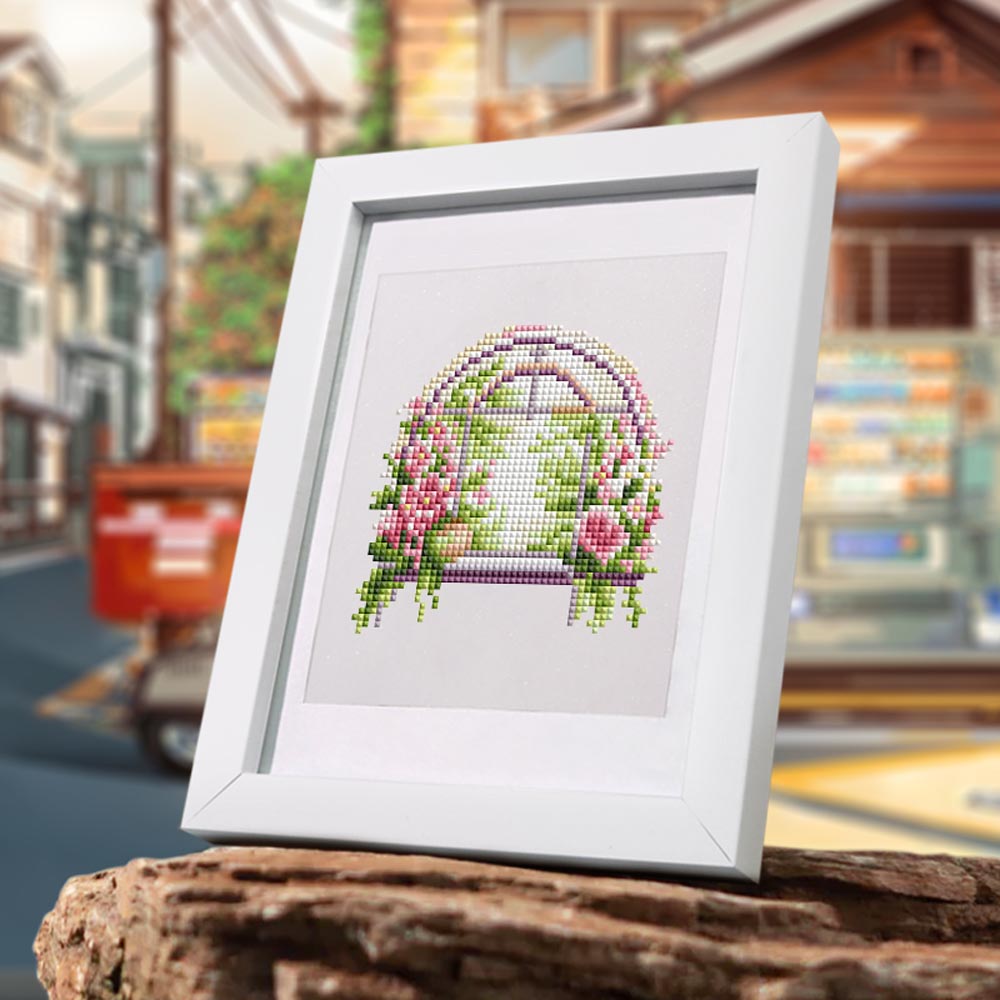 
12 Mini-Paintings – Where Flowers Meet the Light diamond painting kit – image 14