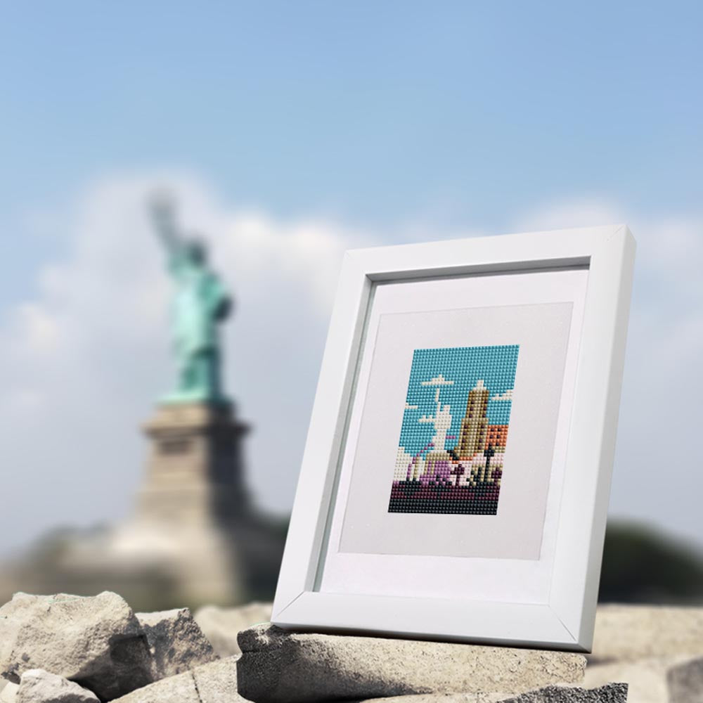 Diamond Painting - 12 Mini-Paintings | Famous Sights