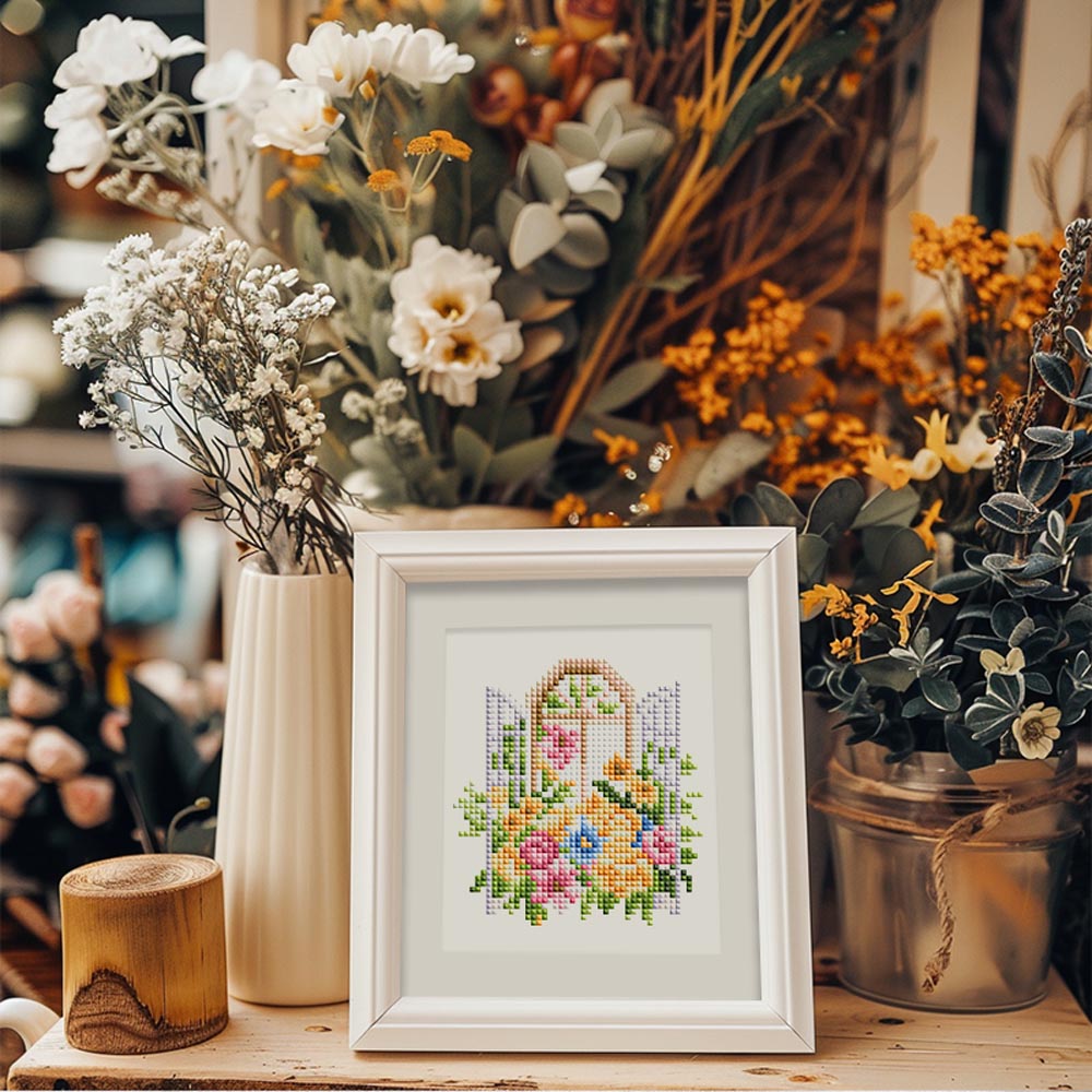 
12 Mini-Paintings – Where Flowers Meet the Light diamond painting kit – image 15
