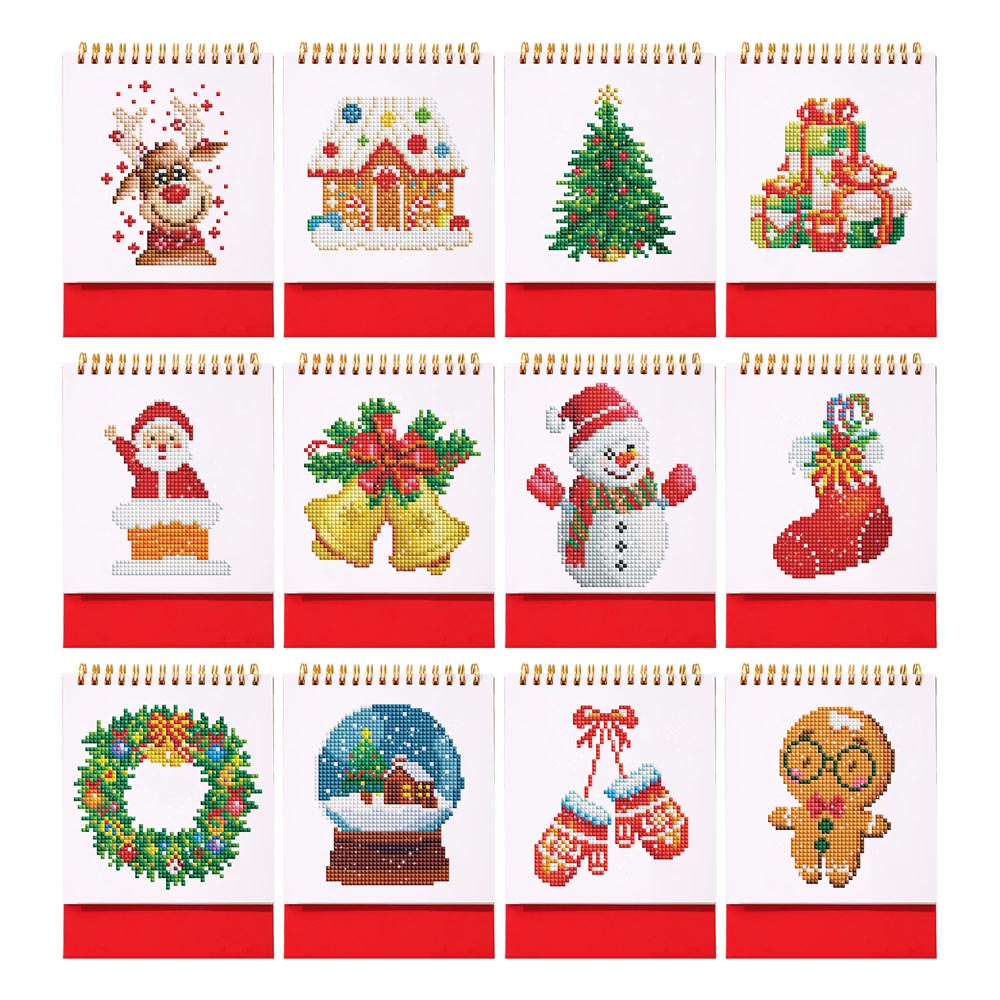 Festive Christmas Calendar 2026 diamond painting kit – image 2